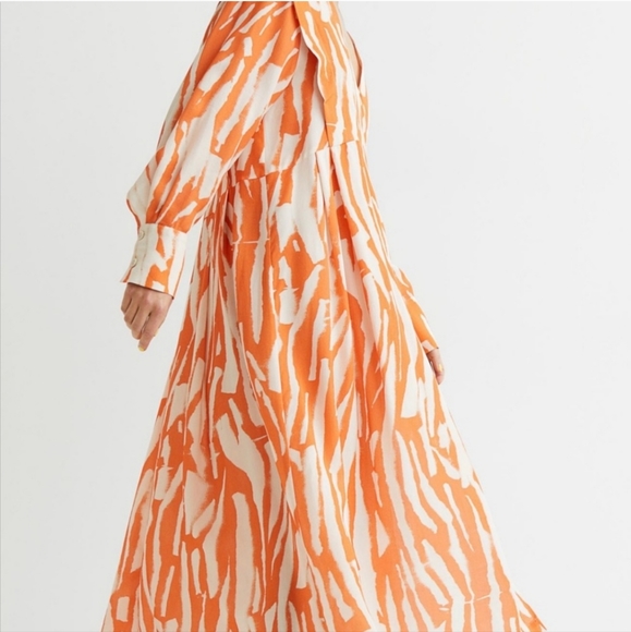 H&M lyocell kaftan dress size L - Picture 3 of 8